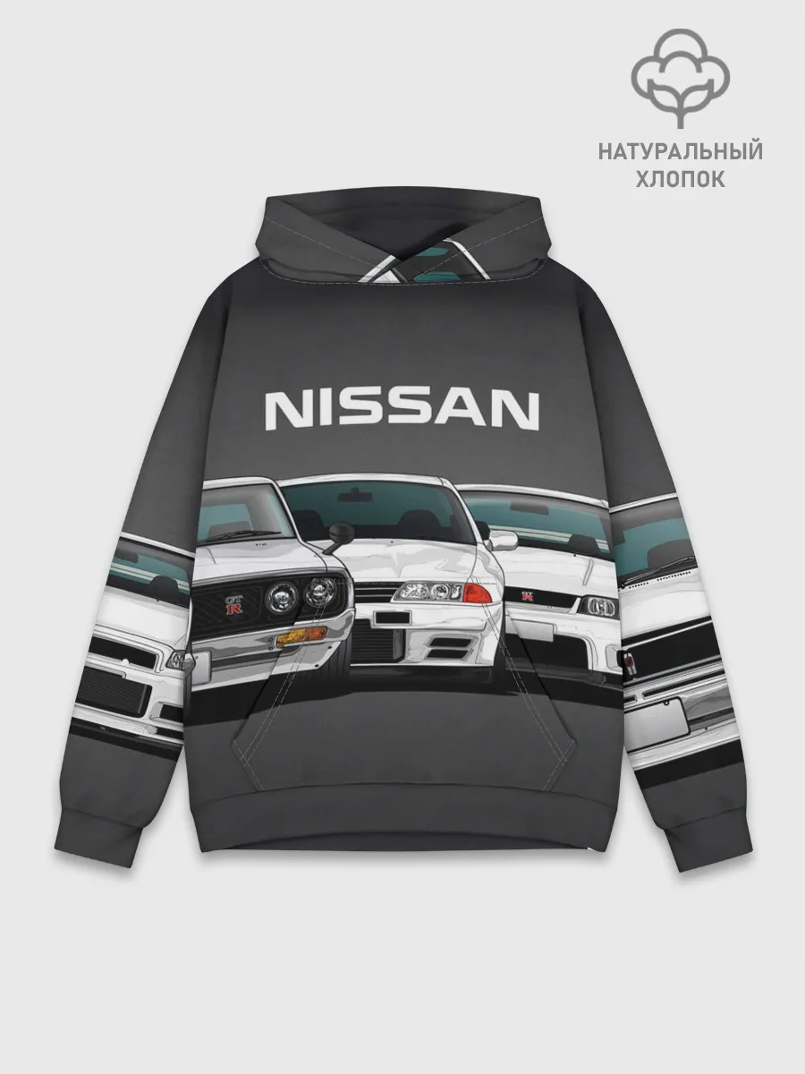 Худи мужской база хлопок / NISSAN | НИССАН