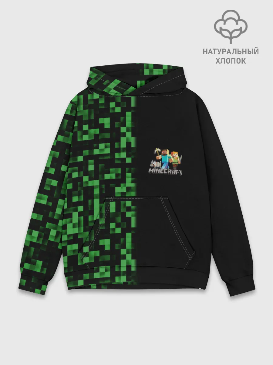 Худи мужской база хлопок / MINECRAFT