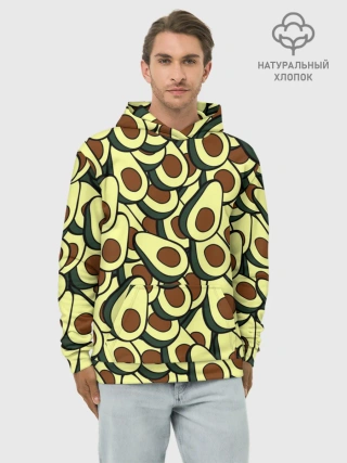 Худи мужской база хлопок / Авокадо