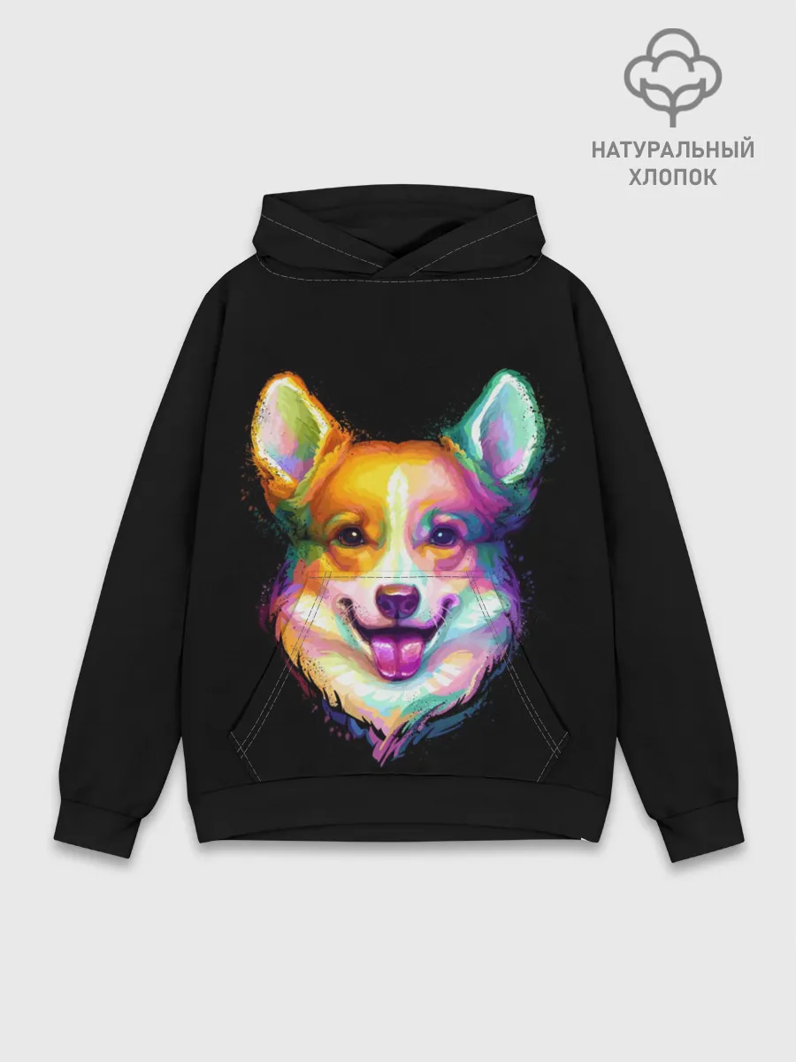 Худи мужской база хлопок / Корги