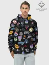 Худи мужской база хлопок / NBA Pattern | НБА Паттерн