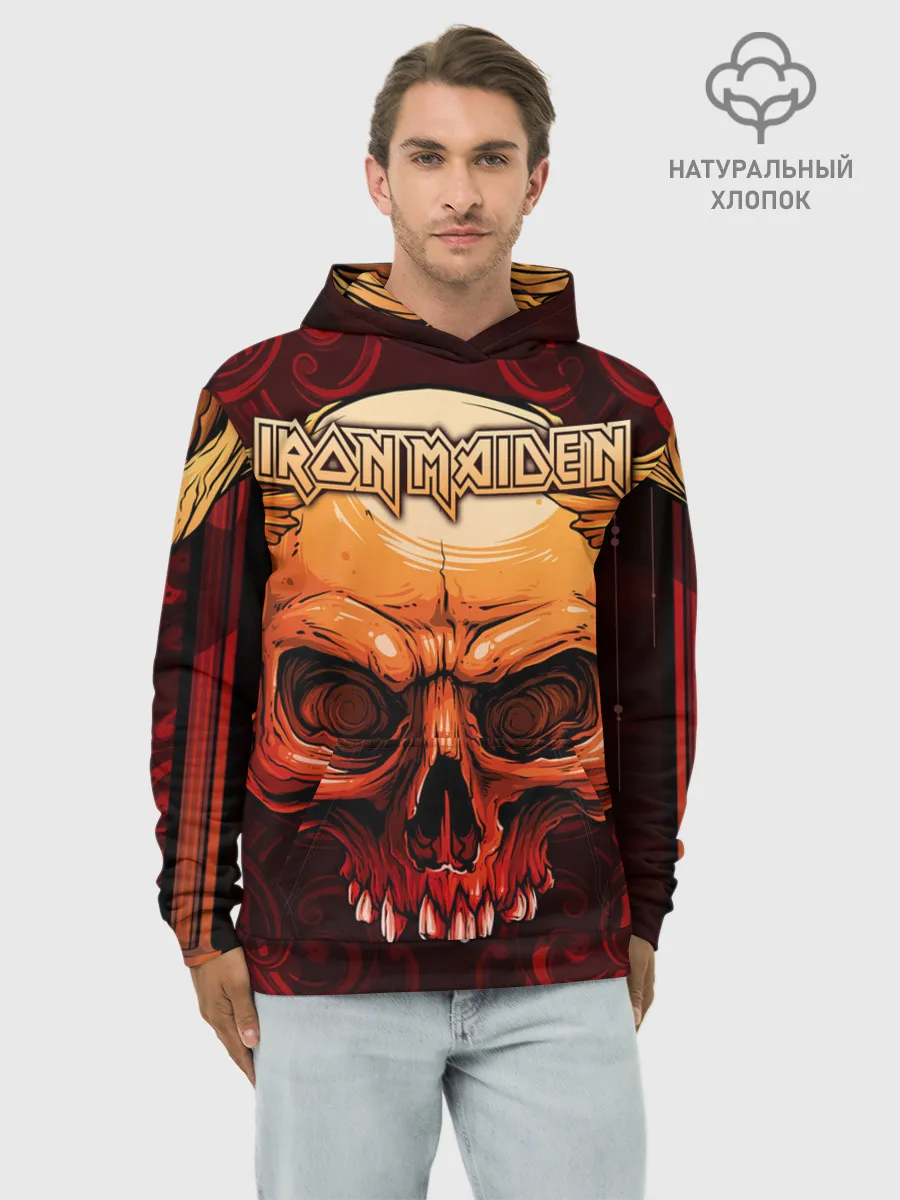 Худи мужской база хлопок / Iron Maiden