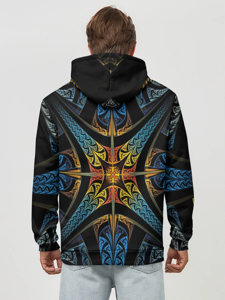 Худи мужской база хлопок / FRACTAL 2020