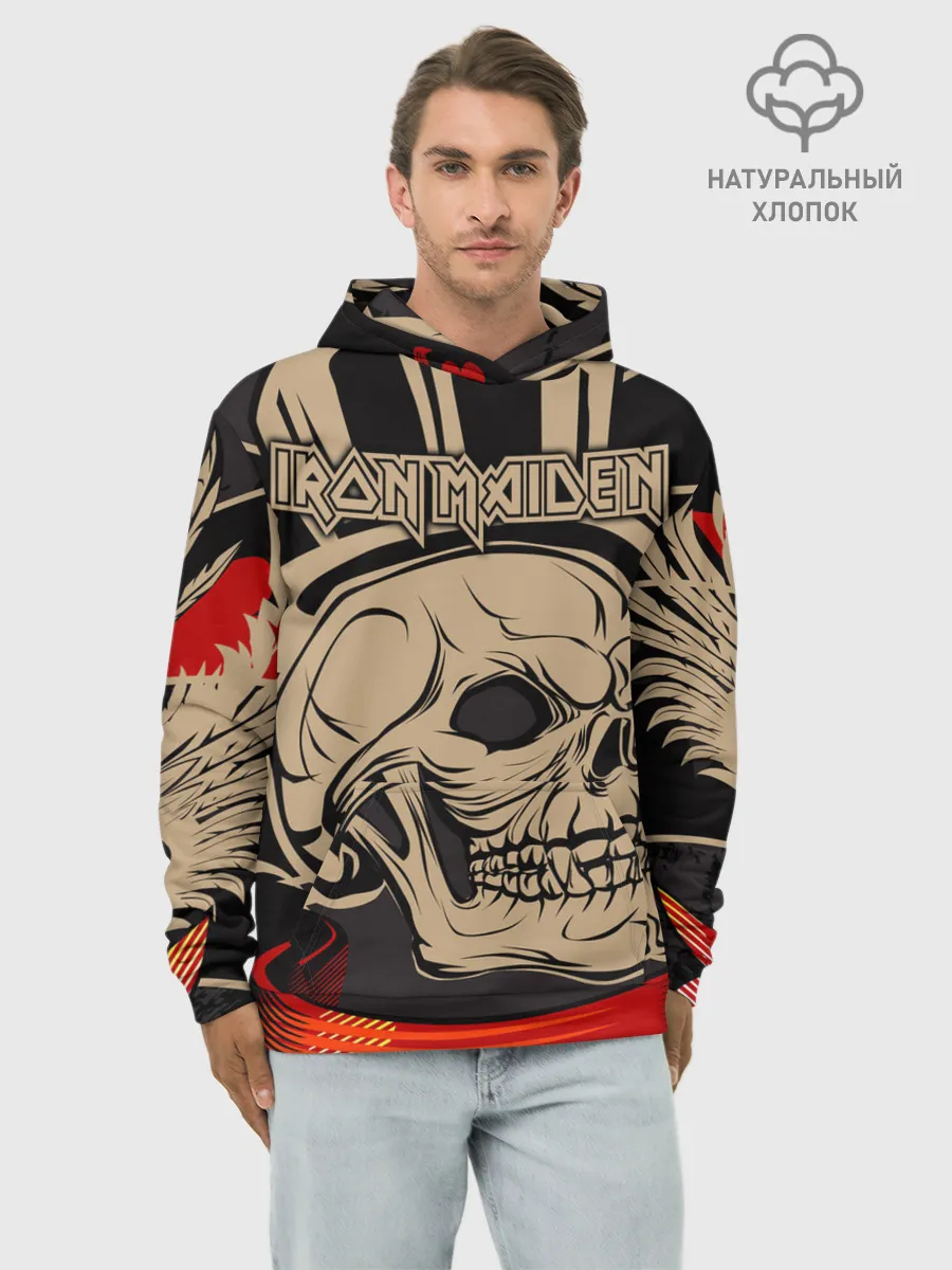 Худи мужской база хлопок / Iron Maiden