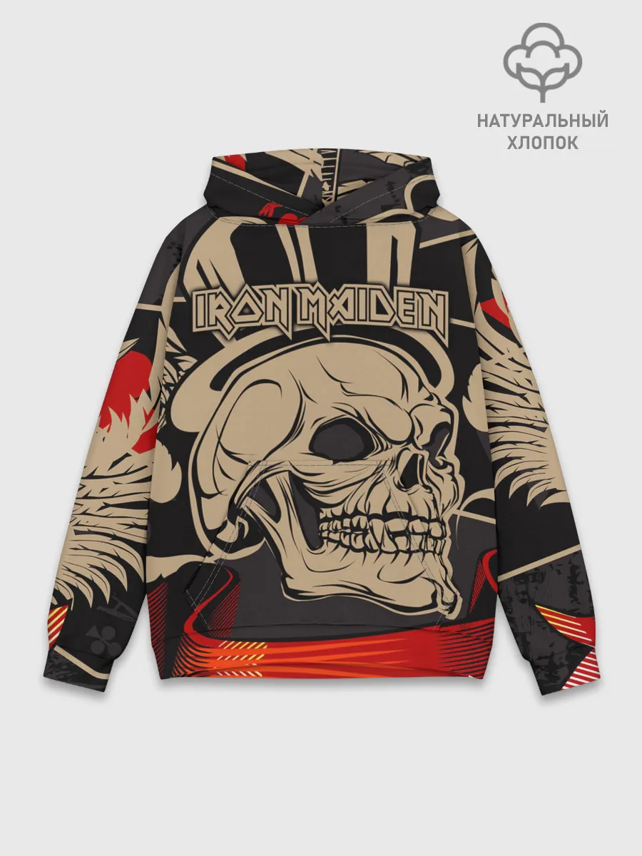 Худи мужской база хлопок / Iron Maiden