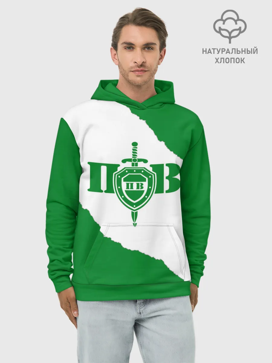 Худи мужской база хлопок / Пограничные Войска