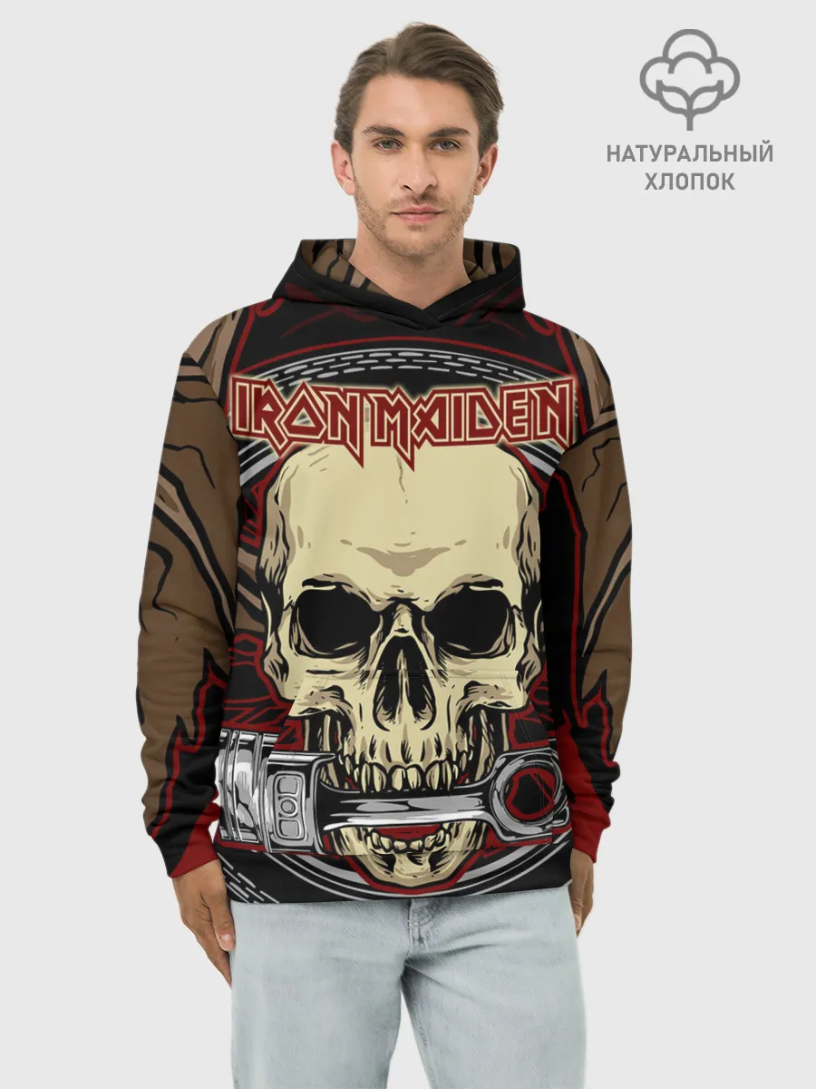 Худи мужской база хлопок / Iron Maiden