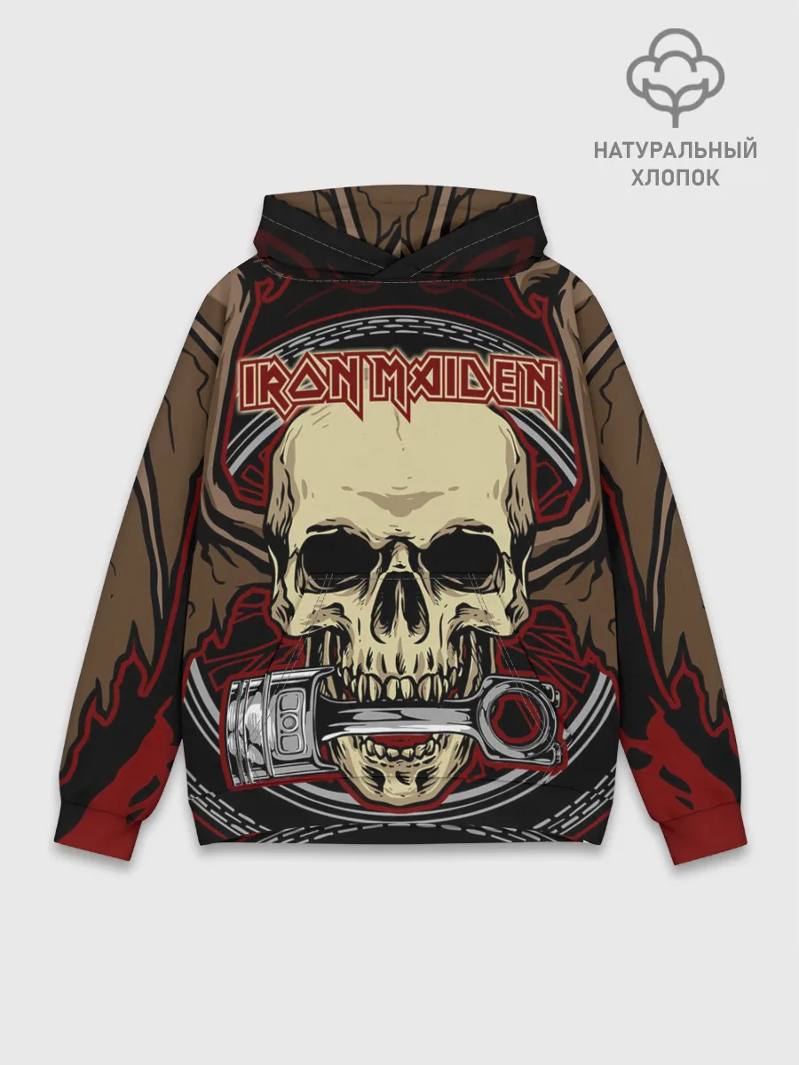 Худи мужской база хлопок / Iron Maiden