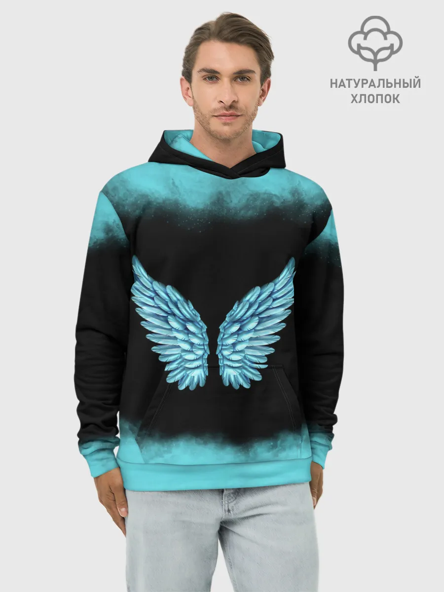 Худи мужской база хлопок / Крылья Ангела