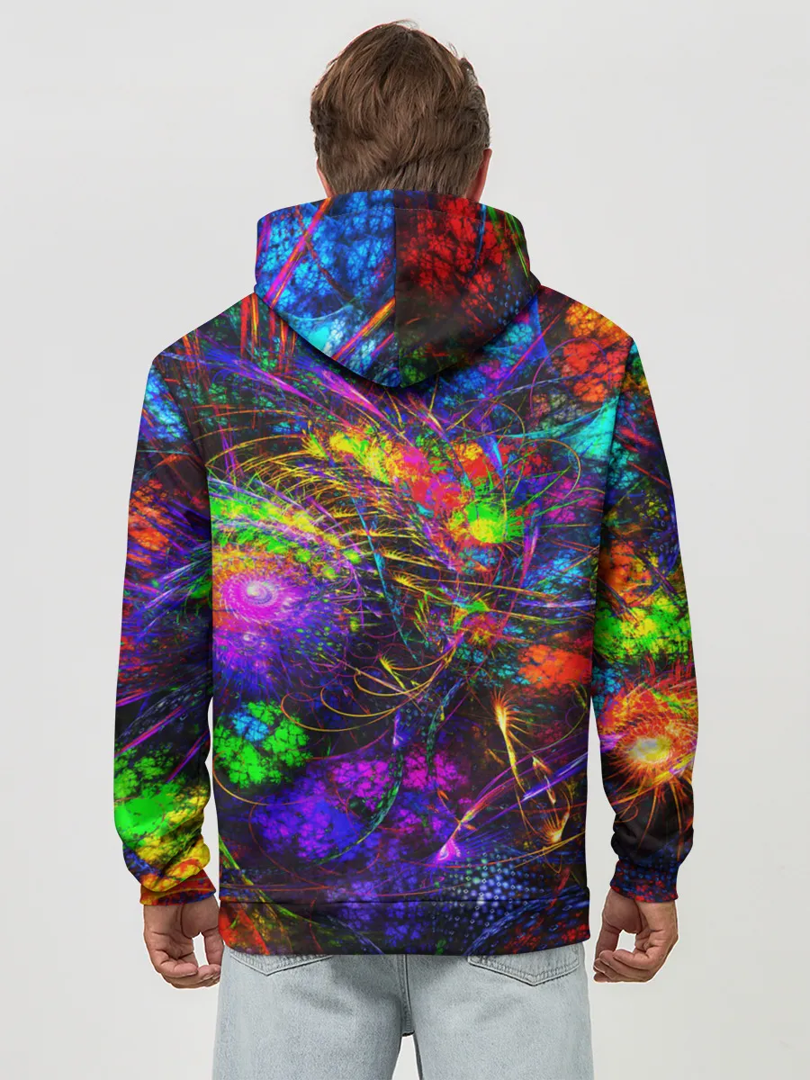 Худи мужской база хлопок / НЕОНОВЫЕ КРАСКИ