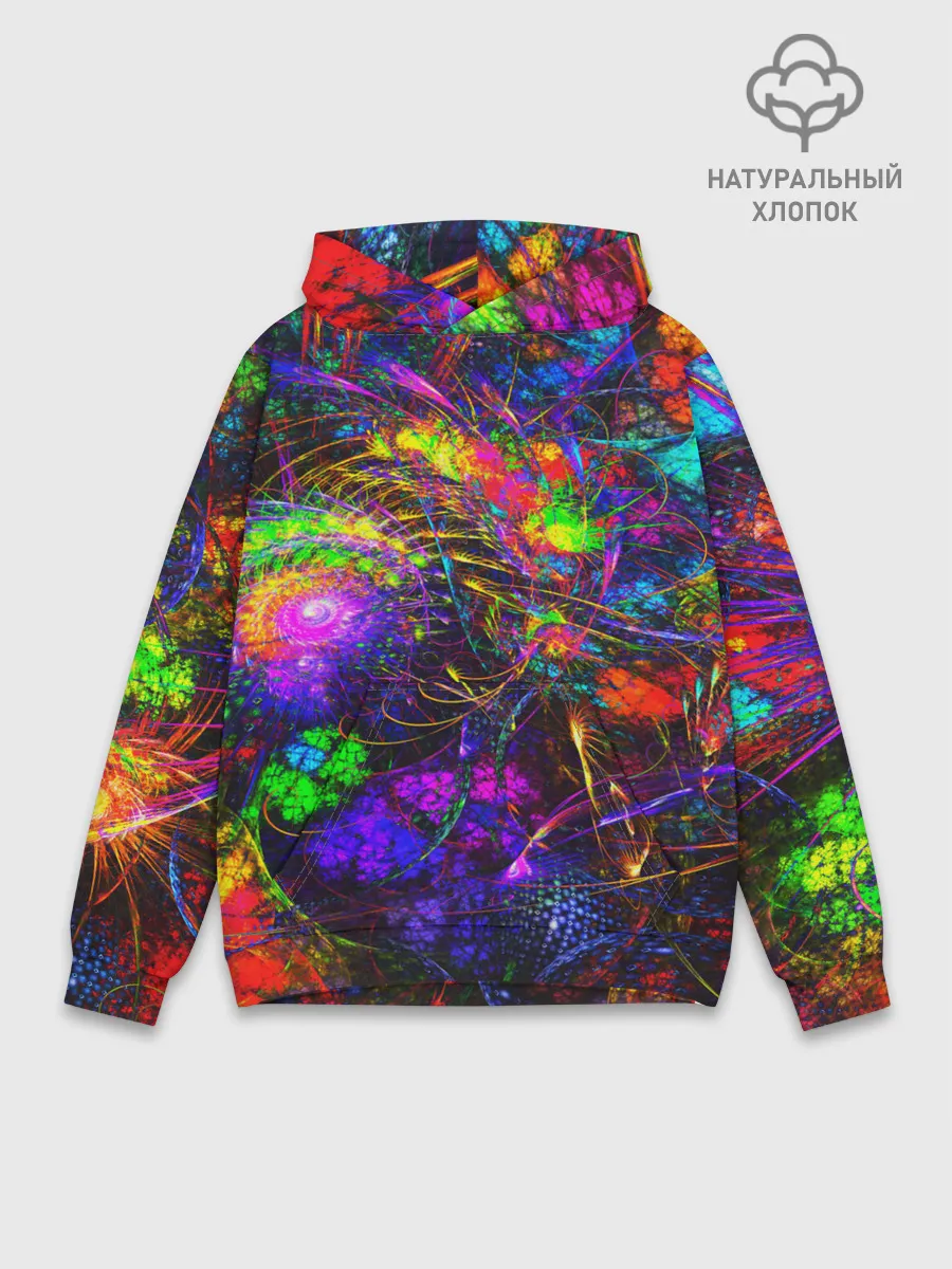 Худи мужской база хлопок / НЕОНОВЫЕ КРАСКИ