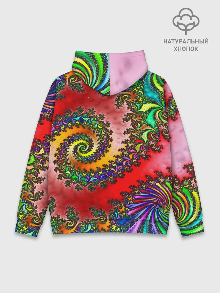 Худи мужской база хлопок / ФРАКТАЛЬНЫЙ УЗОР