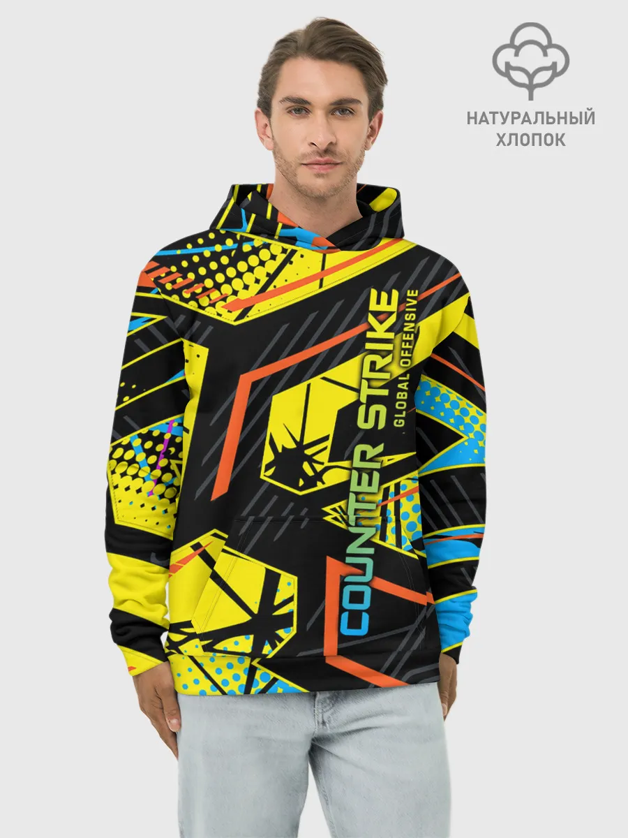 Худи мужской база хлопок / Counter-Strike