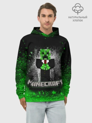 Худи мужской база хлопок / MINECRAFT