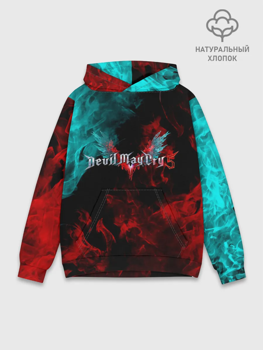 Худи мужской база хлопок / DEVIL MAY CRY