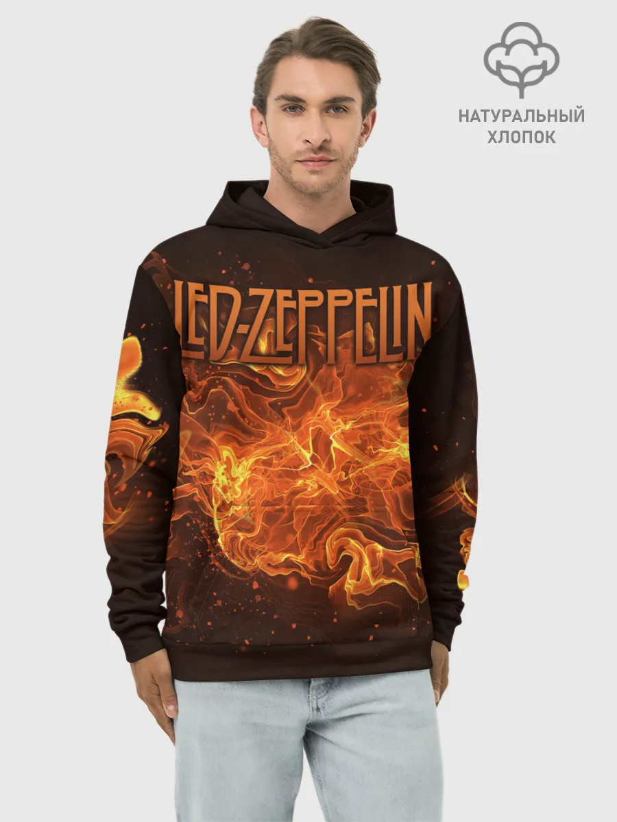 Худи мужской база хлопок / Led Zeppelin