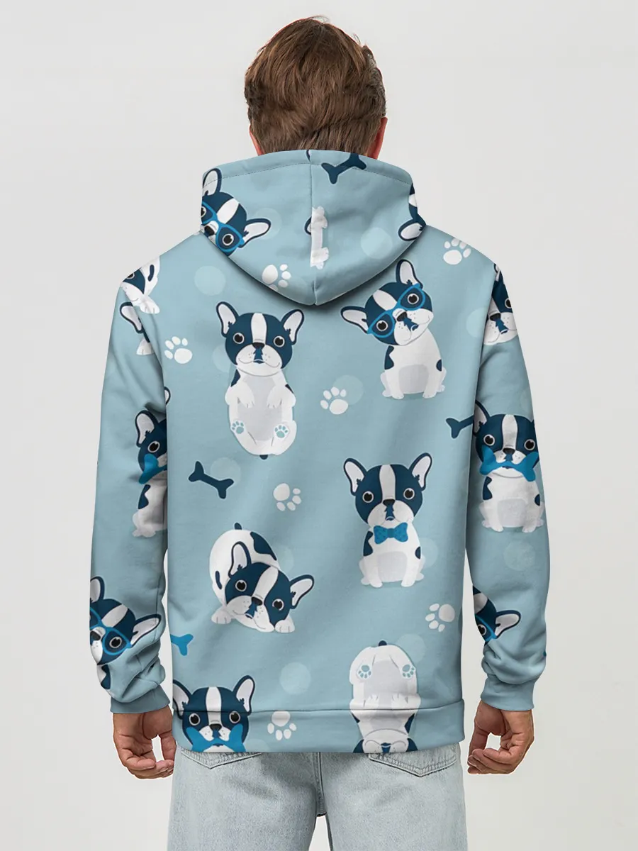 Худи мужской база хлопок / Собачки