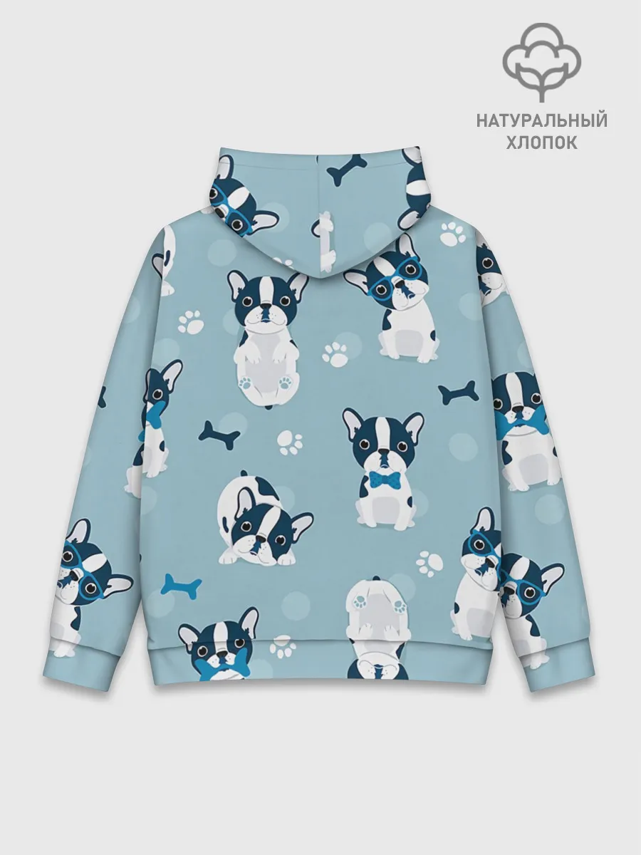 Худи мужской база хлопок / Собачки