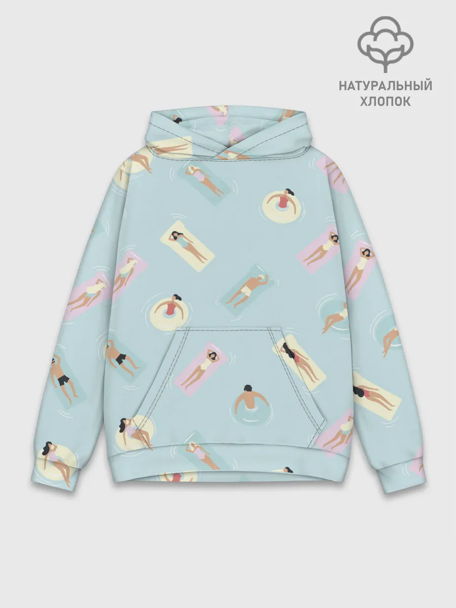 Худи мужской база хлопок / Пляжный сезон