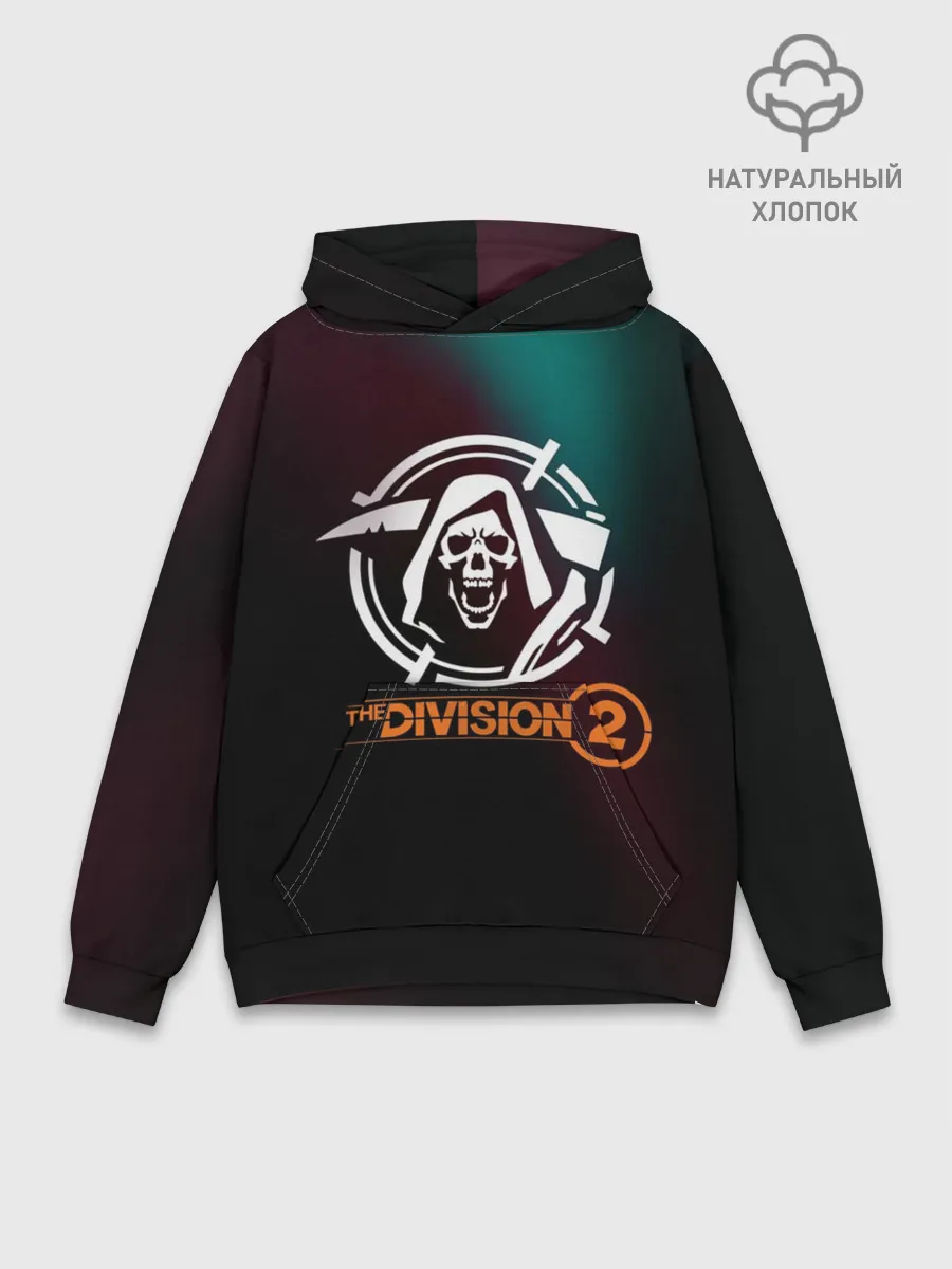Худи мужской база хлопок / The Division 2 Logo