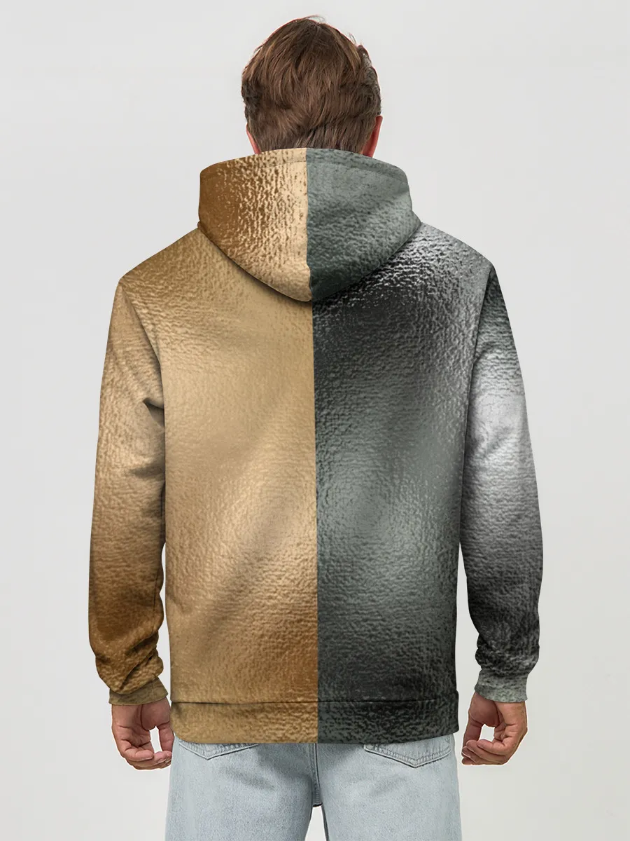 Худи мужской база хлопок / Золото и Серебро