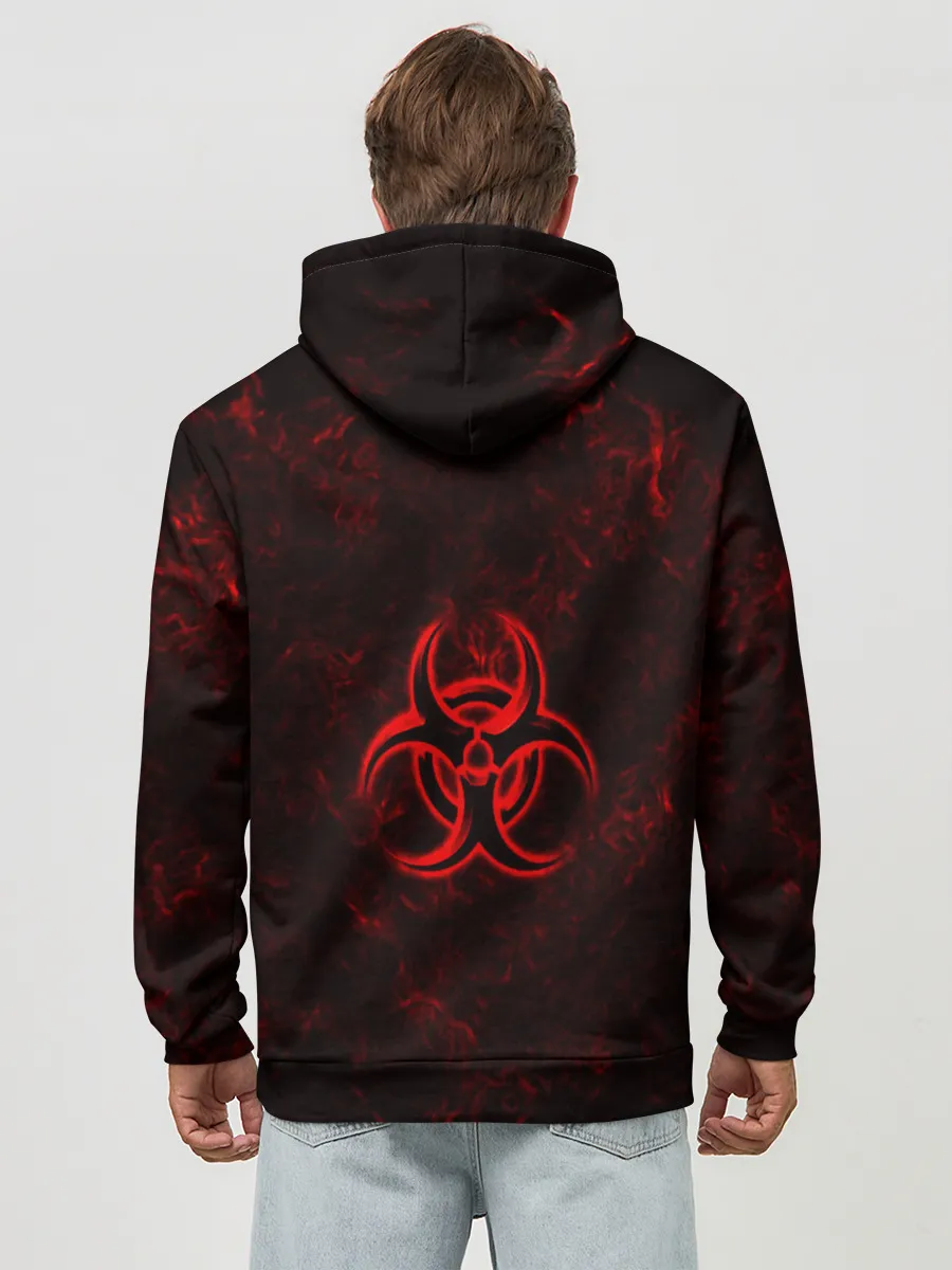 Худи мужской база хлопок / BIOHAZARD