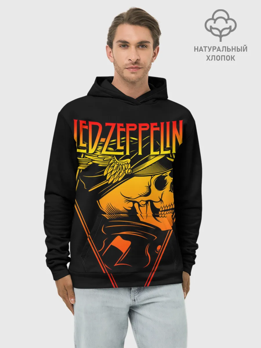 Худи мужской база хлопок / Led Zeppelin