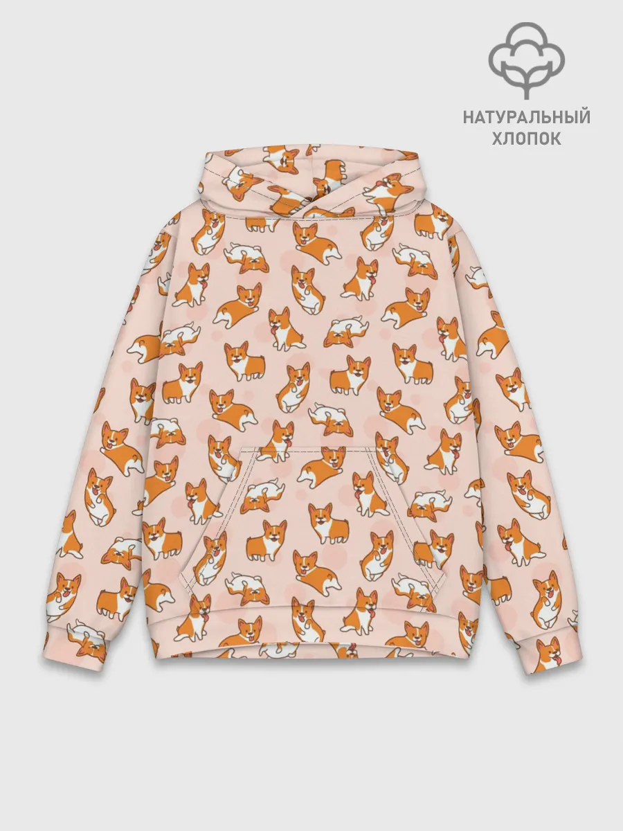 Худи мужской база хлопок / Корги
