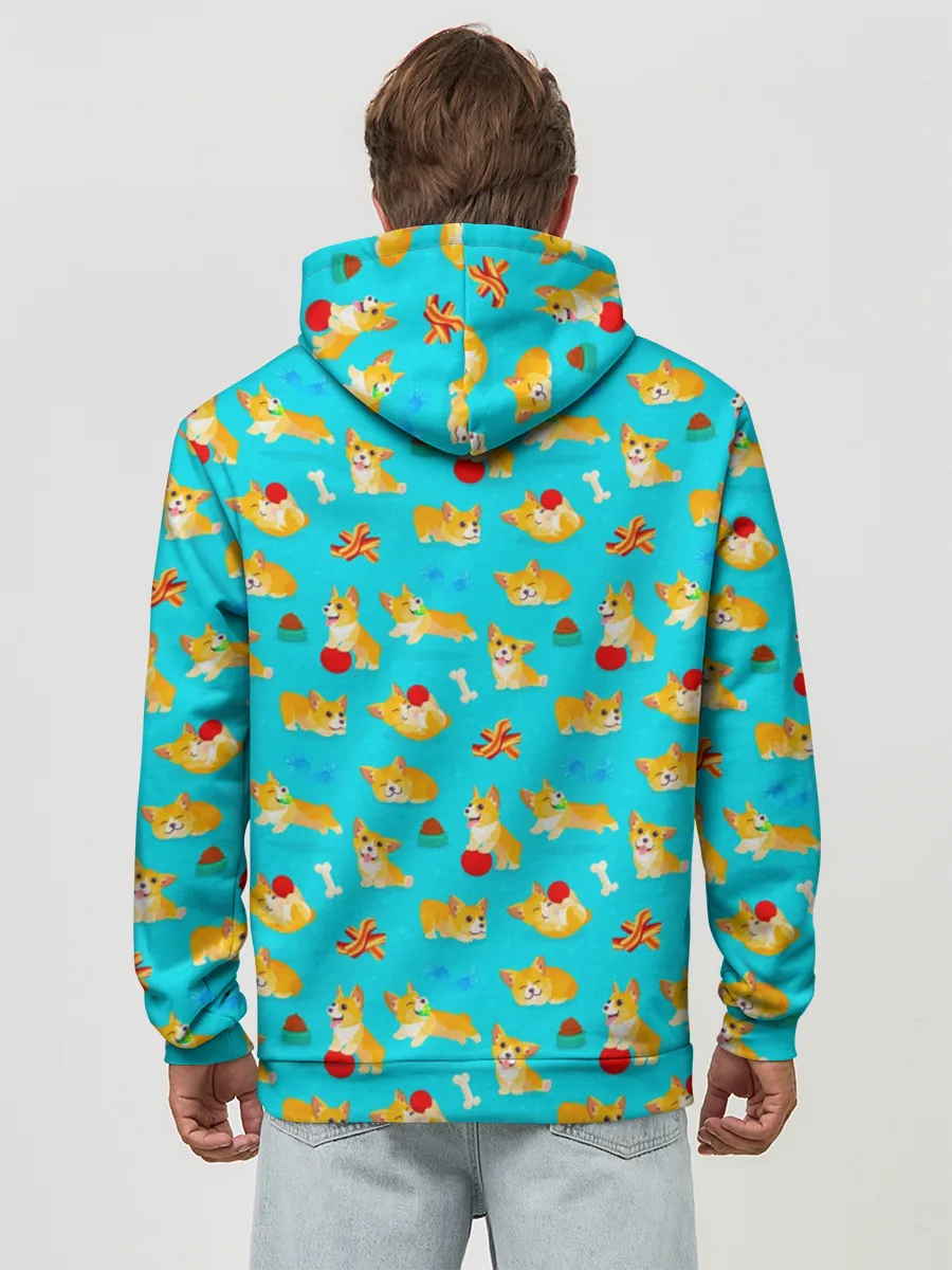 Худи мужской база хлопок / Корги