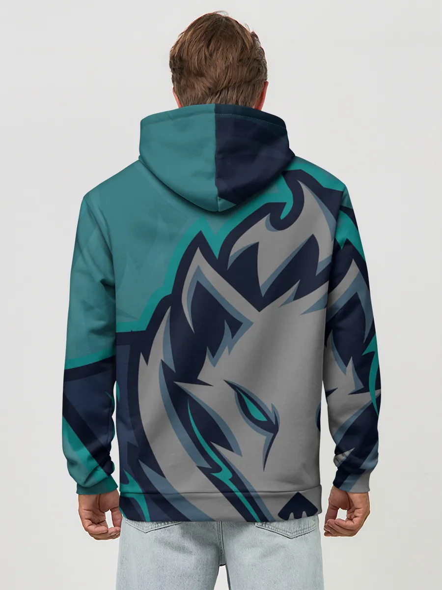 Худи мужской база хлопок / Форма White wolves