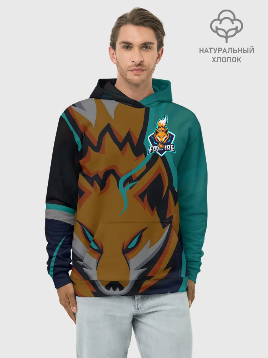 Худи мужской база хлопок / Форма Foxfire