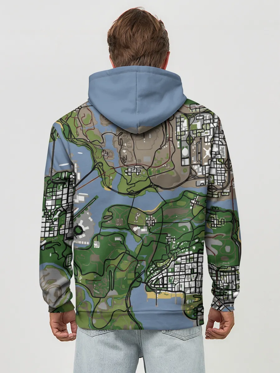 Худи мужской база хлопок / San andreas