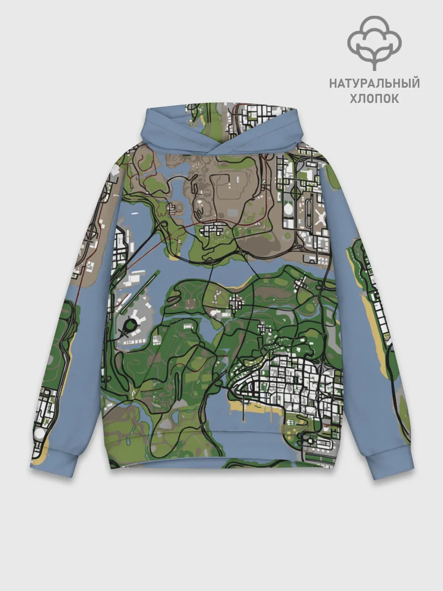 Худи мужской база хлопок / San andreas