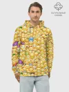 Худи мужской база хлопок / Смайлики Emoji