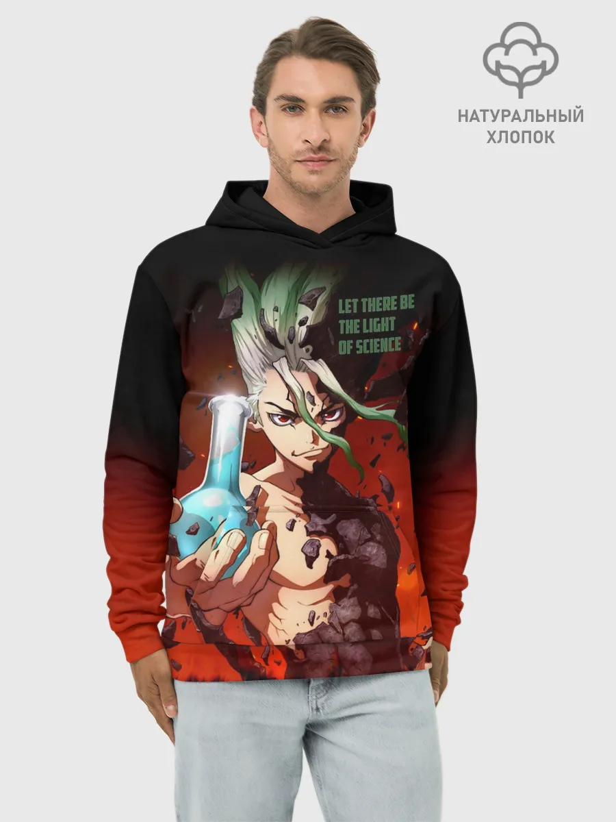 Худи мужской база хлопок / Доктор Стоун