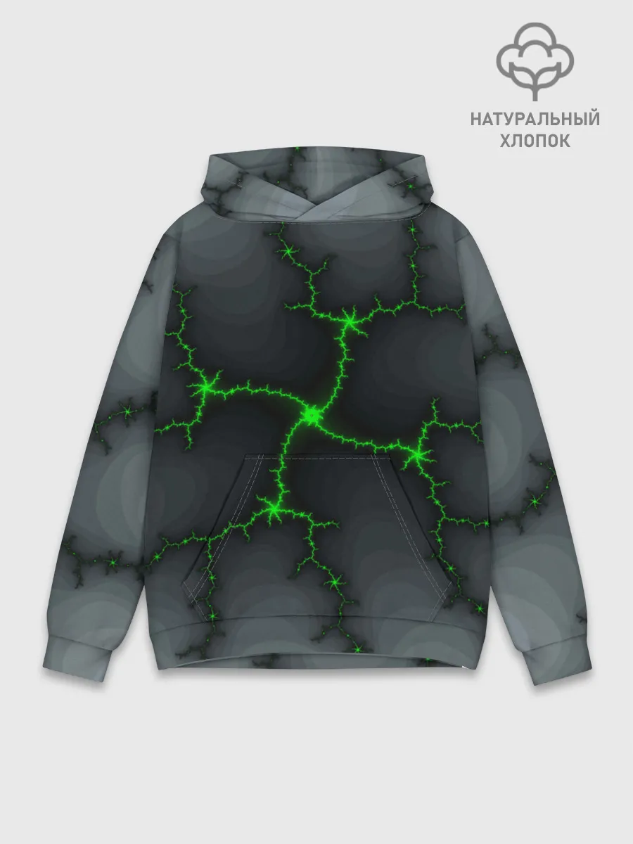 Худи мужской база хлопок / ABSTRACT LED
