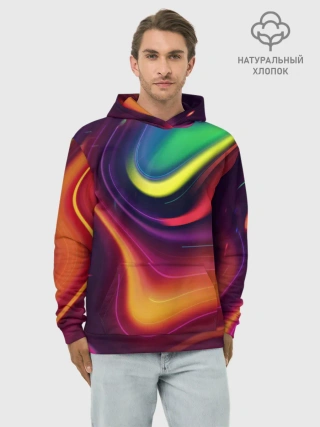 Худи мужской база хлопок / Acid Club