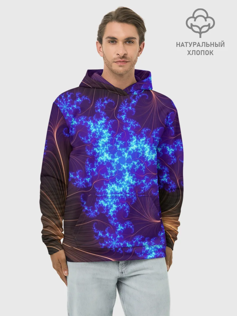 Худи мужской база хлопок / FRACTAL STORM