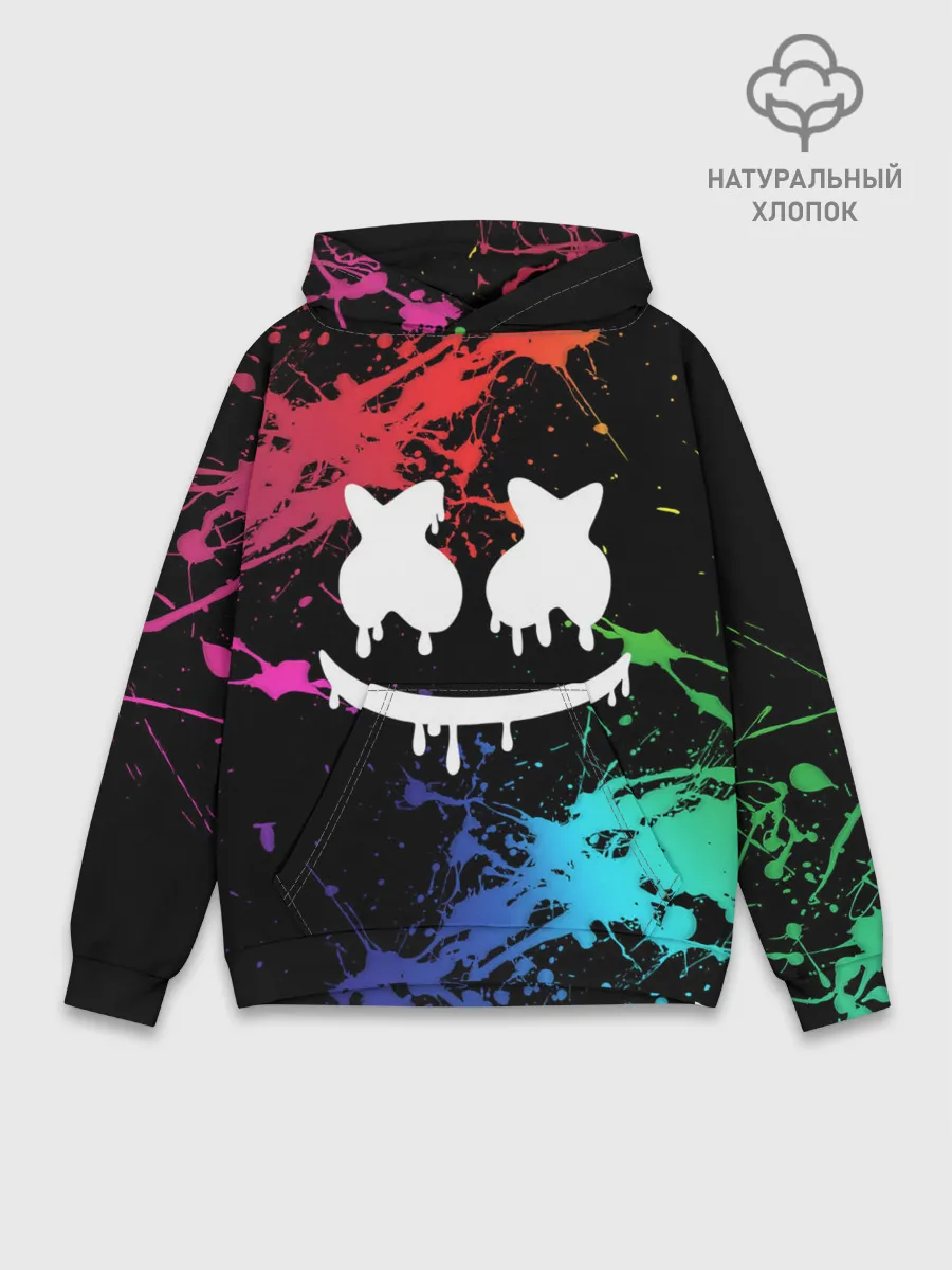 Худи мужской база хлопок / Marshmello