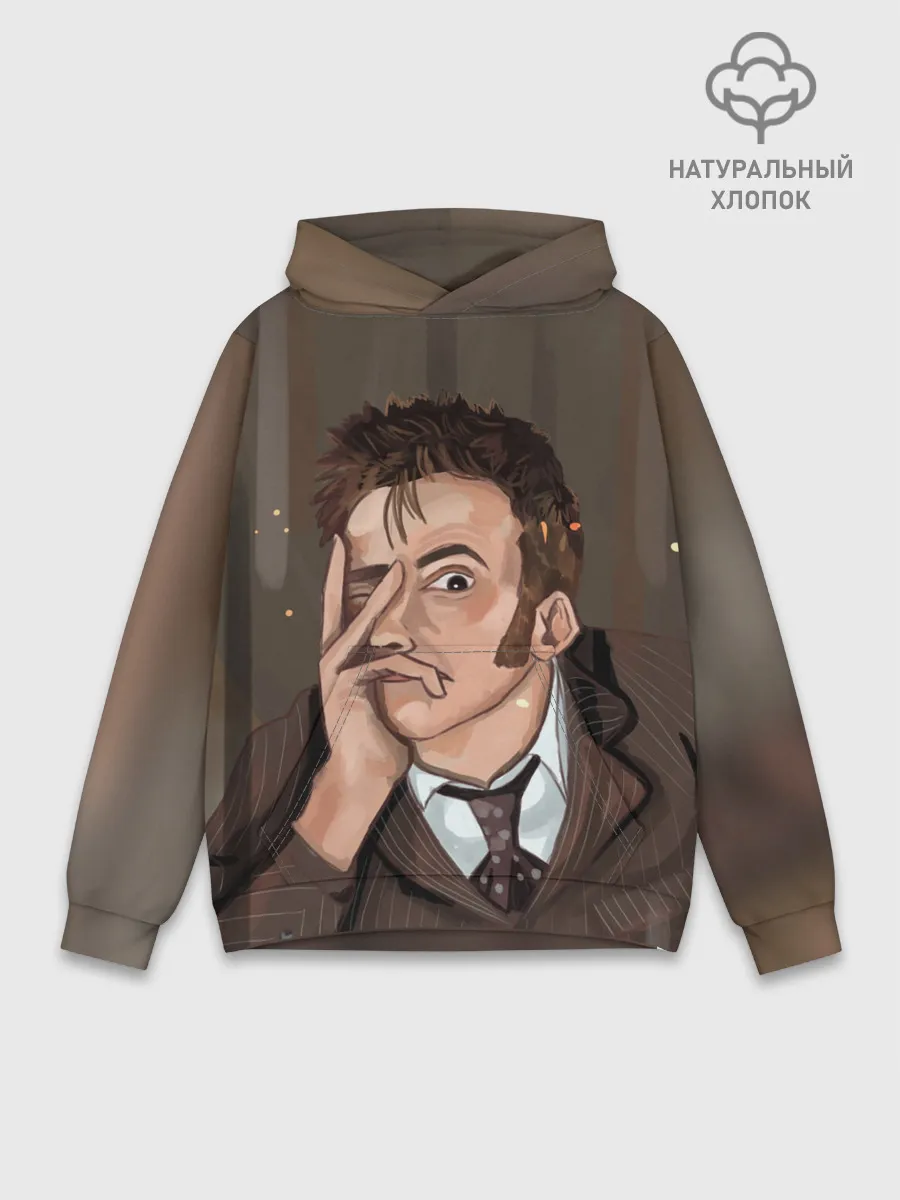 Худи мужской база хлопок / 10TH DOCTOR WHO