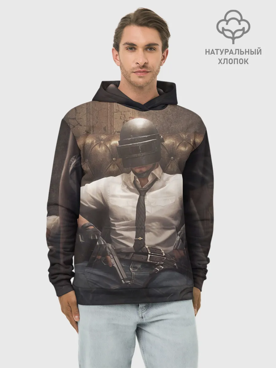 Худи мужской база хлопок / PUBG