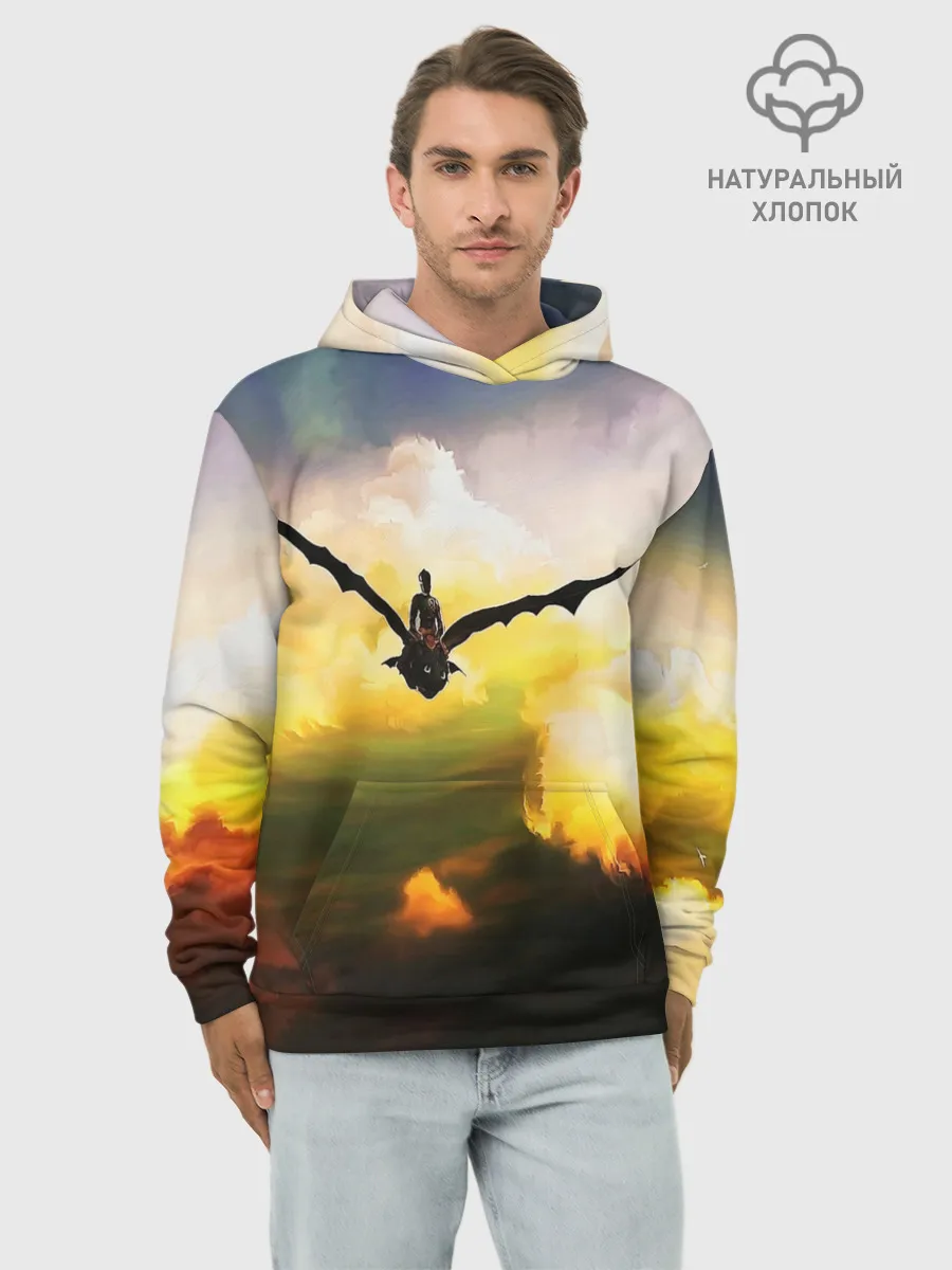 Худи мужской база хлопок / Как приручить дракона