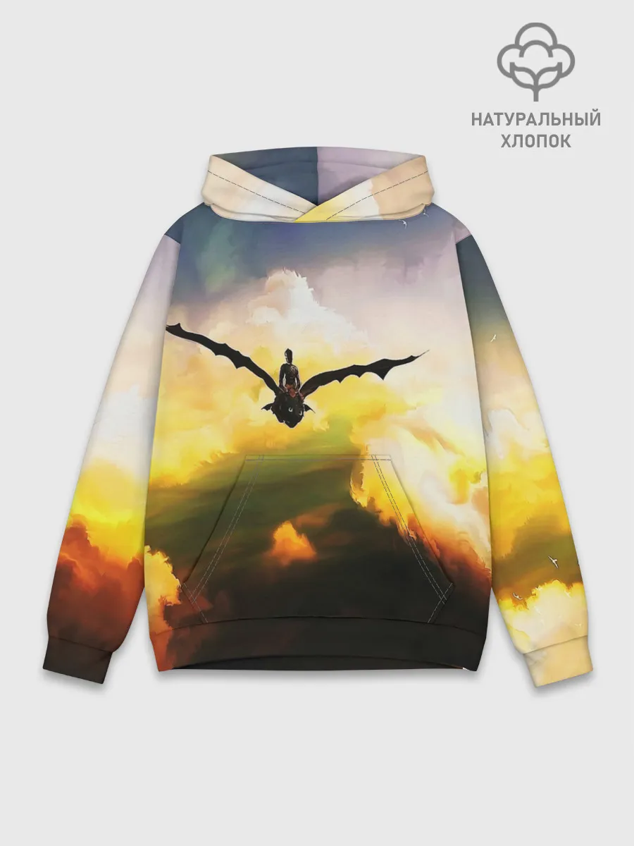 Худи мужской база хлопок / Как приручить дракона