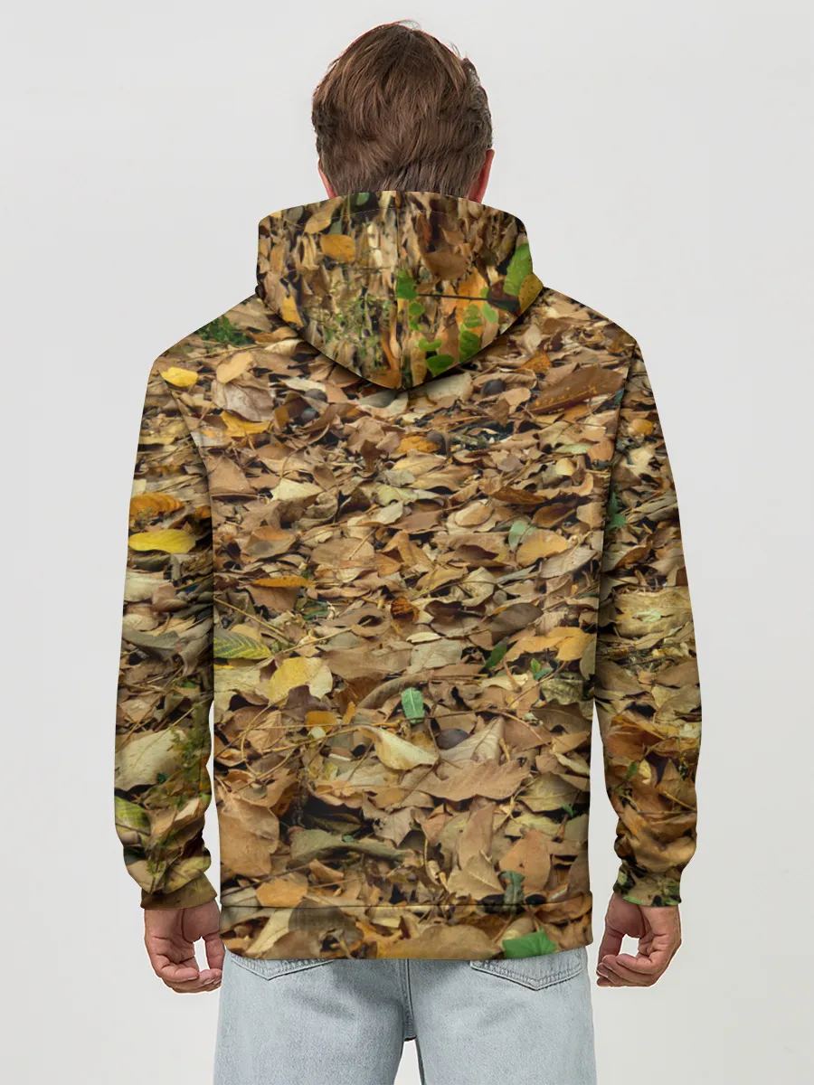 Худи мужской база хлопок / Листья