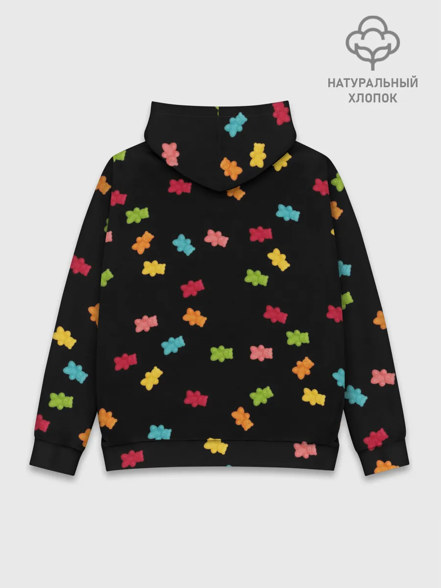 Худи мужской база хлопок / Мармеладные мишки