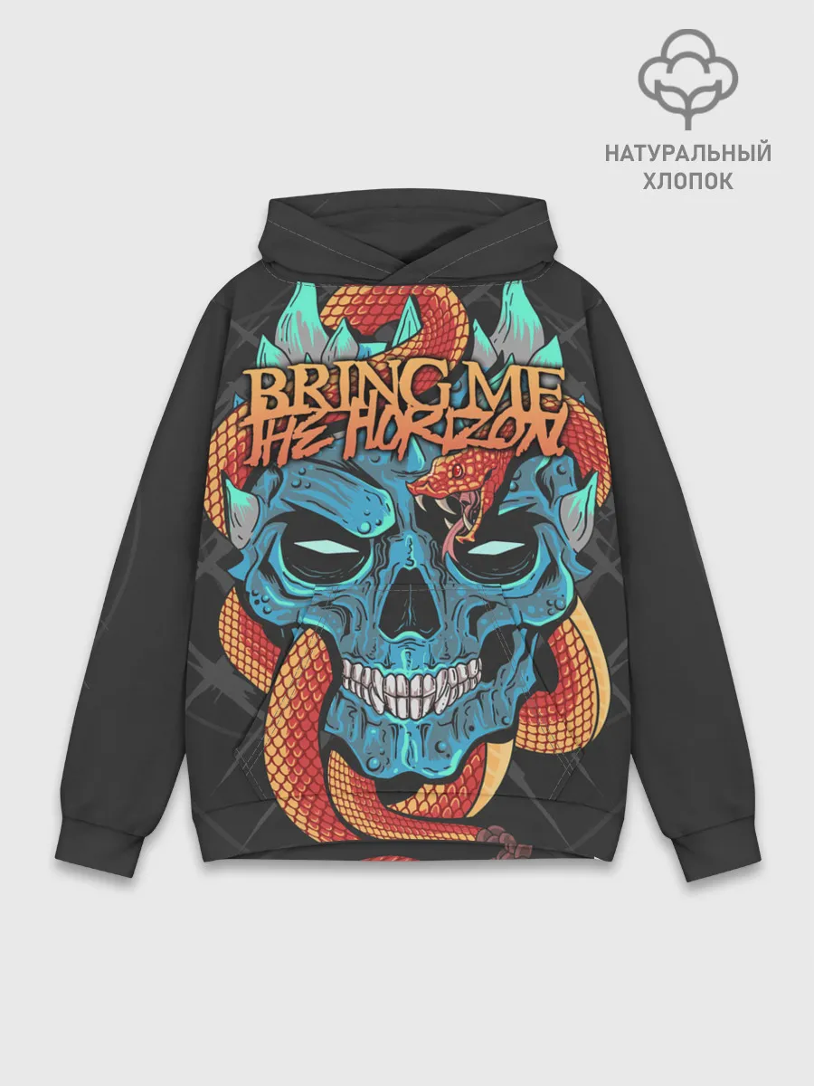 Худи мужской база хлопок / Bring Me the Horizon