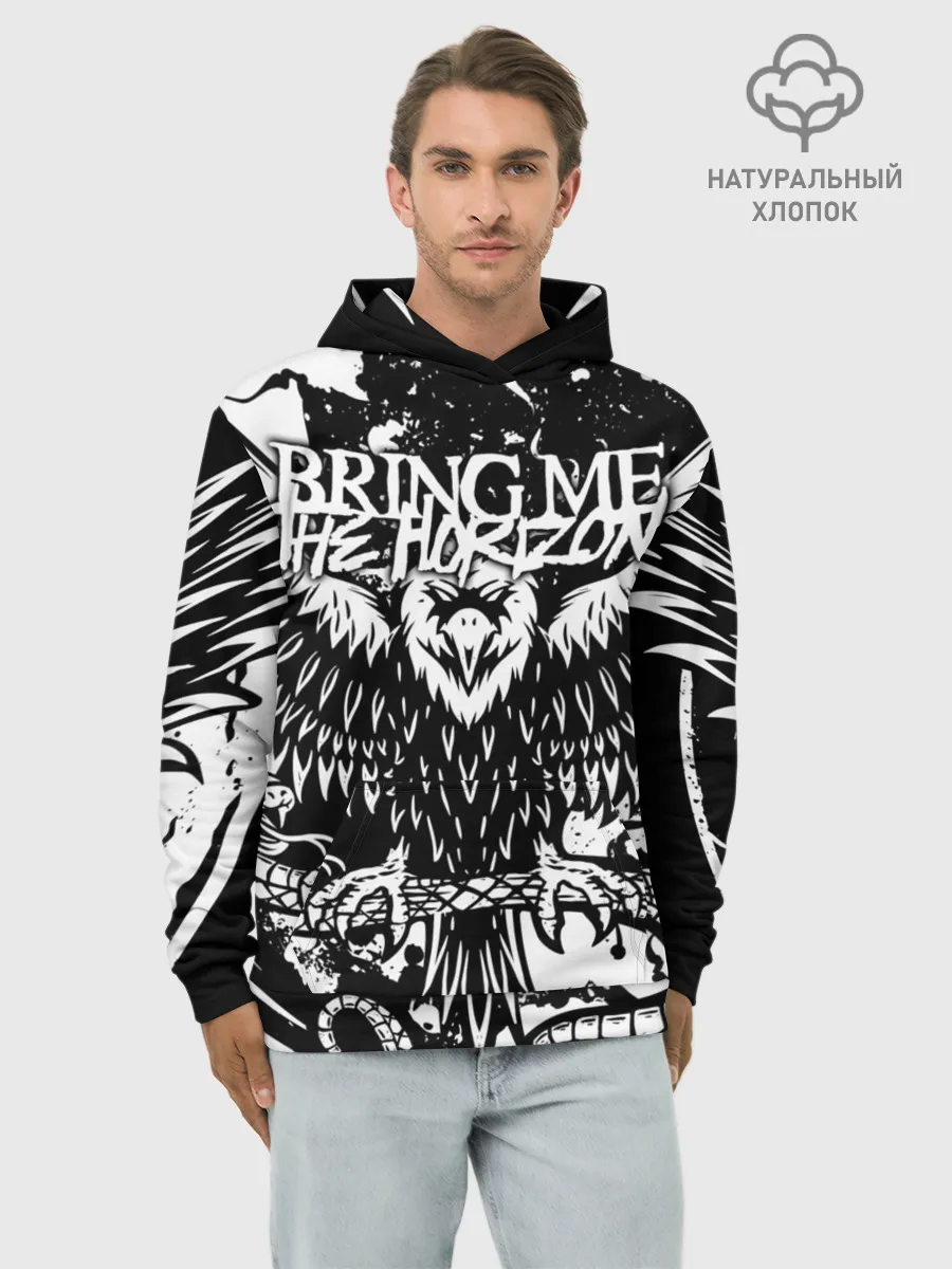 Худи мужской база хлопок / Bring Me the Horizon