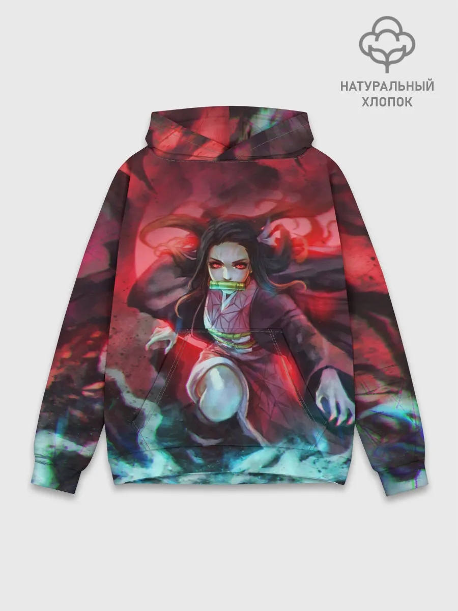 Худи мужской база хлопок / НЕЗУКО КАМАДО