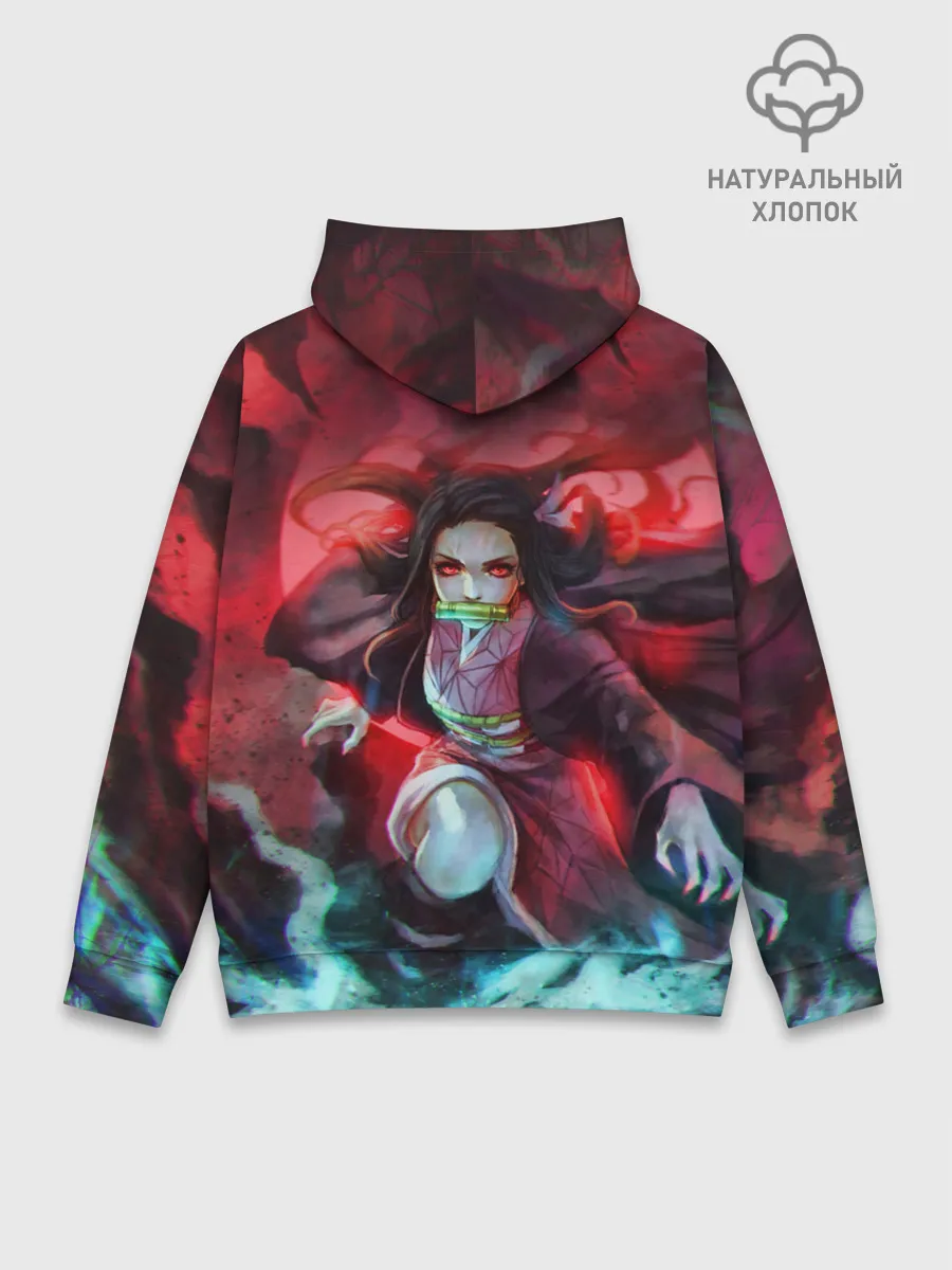 Худи мужской база хлопок / НЕЗУКО КАМАДО