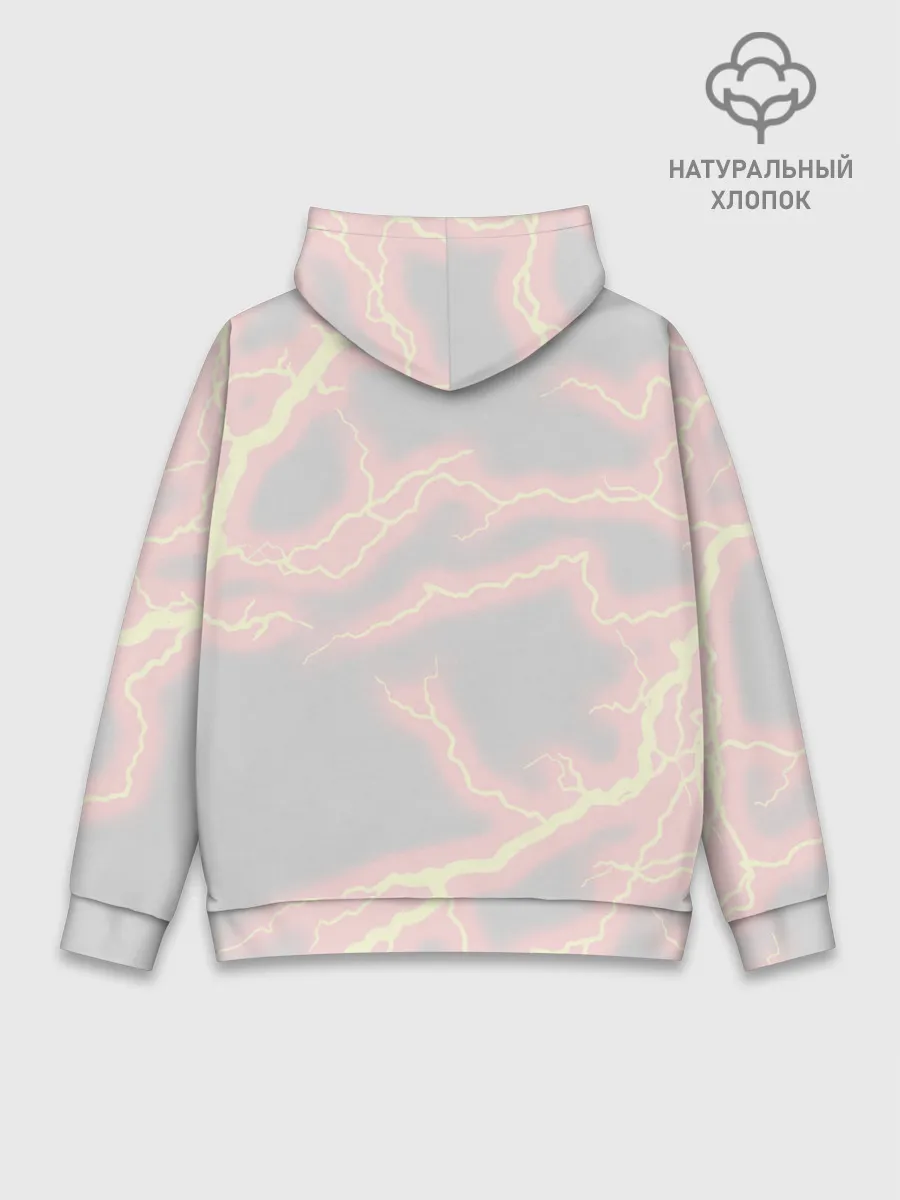 Худи мужской база хлопок / Kimetsu no yaiba достает меч